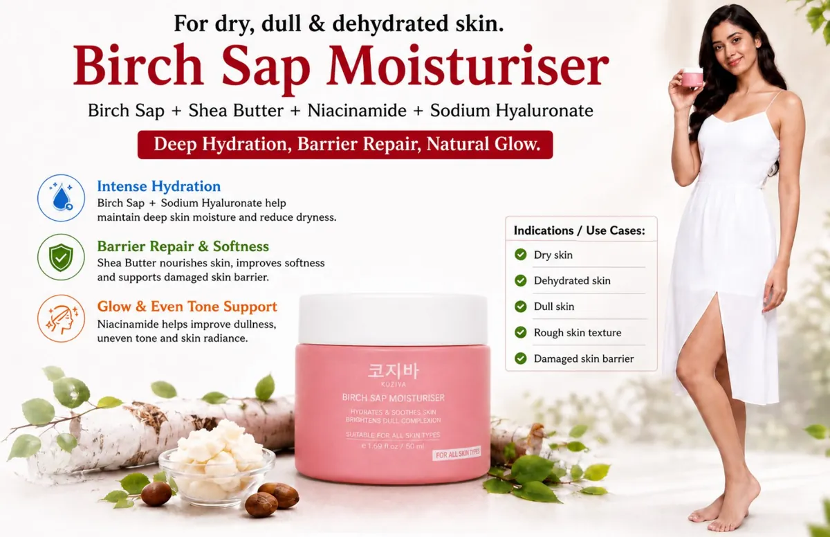Birch Sap Moisturiser product sheet